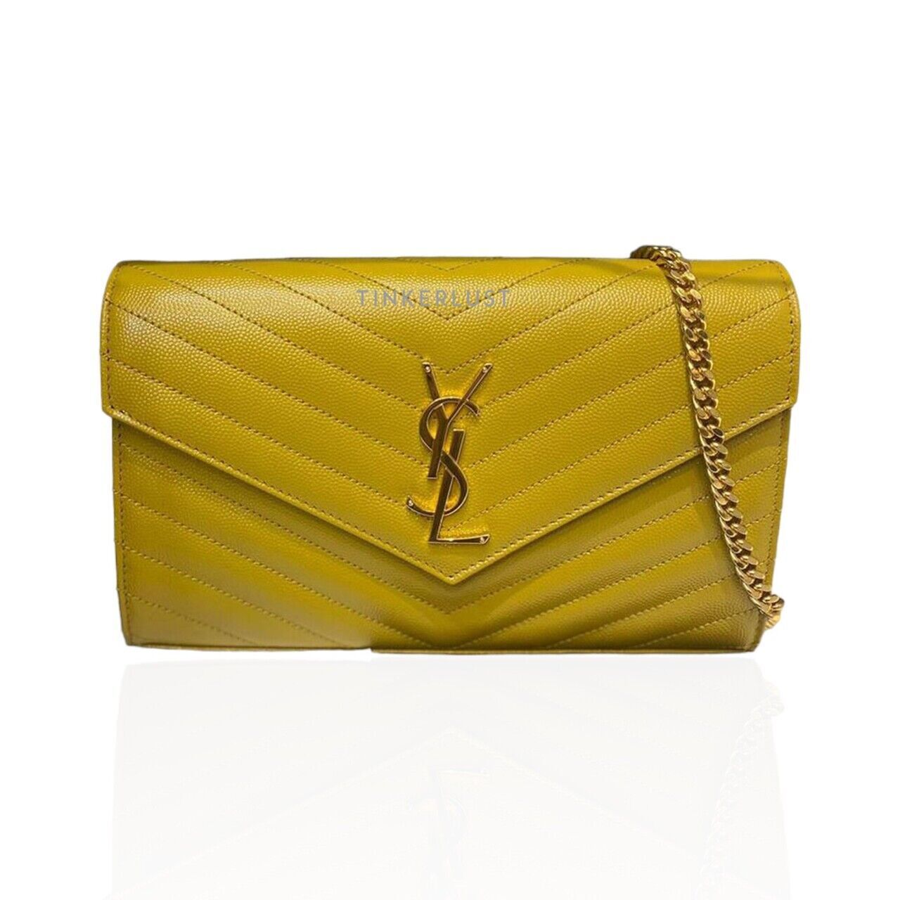 tas sling bag Saint Laurent WOC 22cm Mustard 2024 Sling Bag Tinkerlust